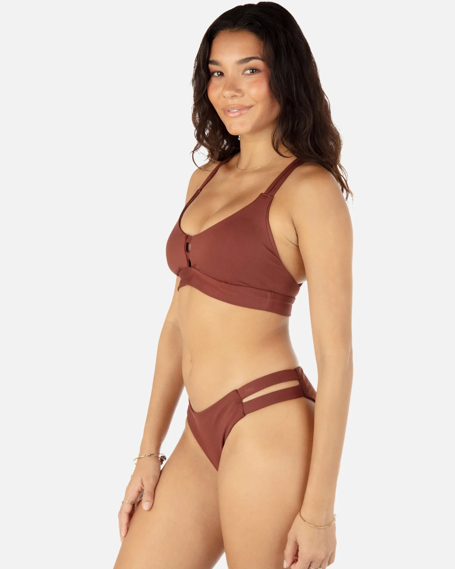 Women Hurley Bikini Bottoms|Bikinis*Max Solid Moderate Bottom
