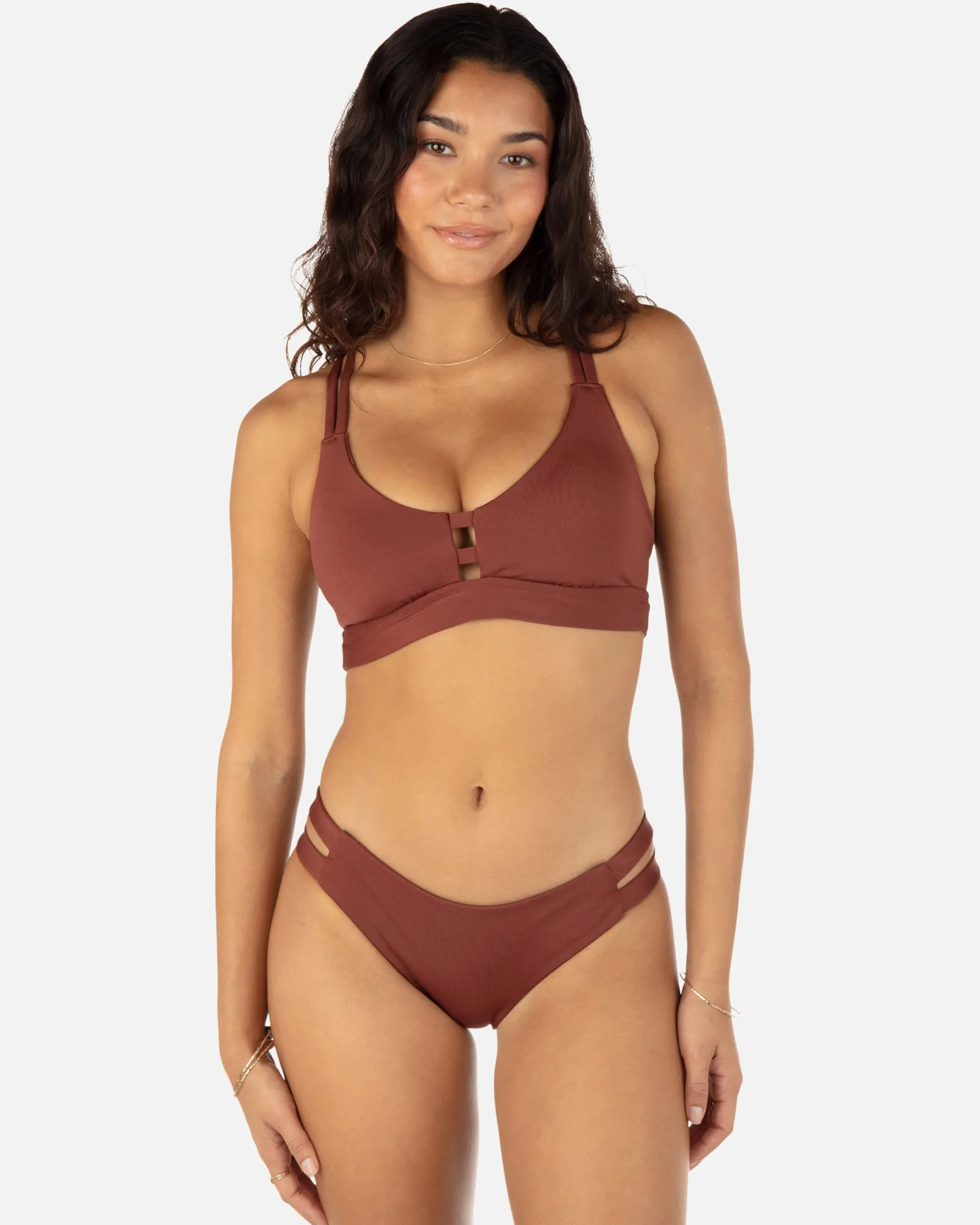 Women Hurley Bikini Tops|Bikinis*Max Solid Scoop Top