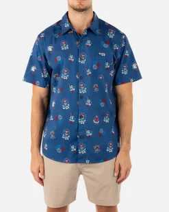 Hurley Tshirts & Tops|Button Downs*One And Only Lido Stretch Short Sleeve Shirt