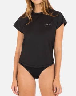 Women Hurley Rashguards & Surf Shirts|Rashguards & Surf Shirts*One And Only Solid Short Sleeve Surf Shirt