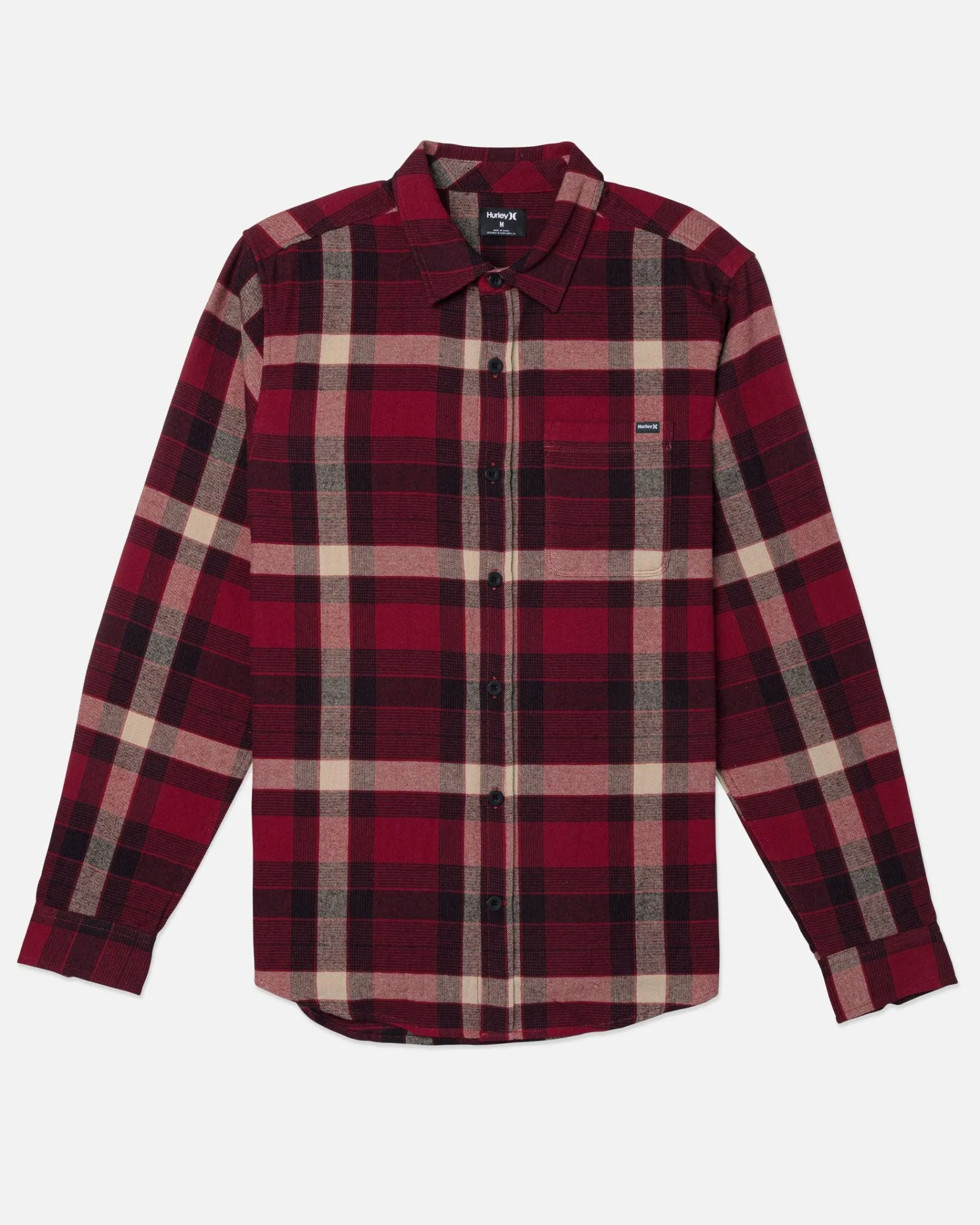 Hurley Tshirts & Tops|Button Downs*Portland Organic Long Sleeve Flannel