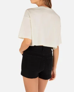 Women Hurley Tops & T-Shirts*Psychedelic Surf Boyfriend Cropped Tee