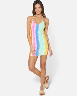 Women Hurley Dresses & Rompers*Rainbow Ombre Halter Mini Dress