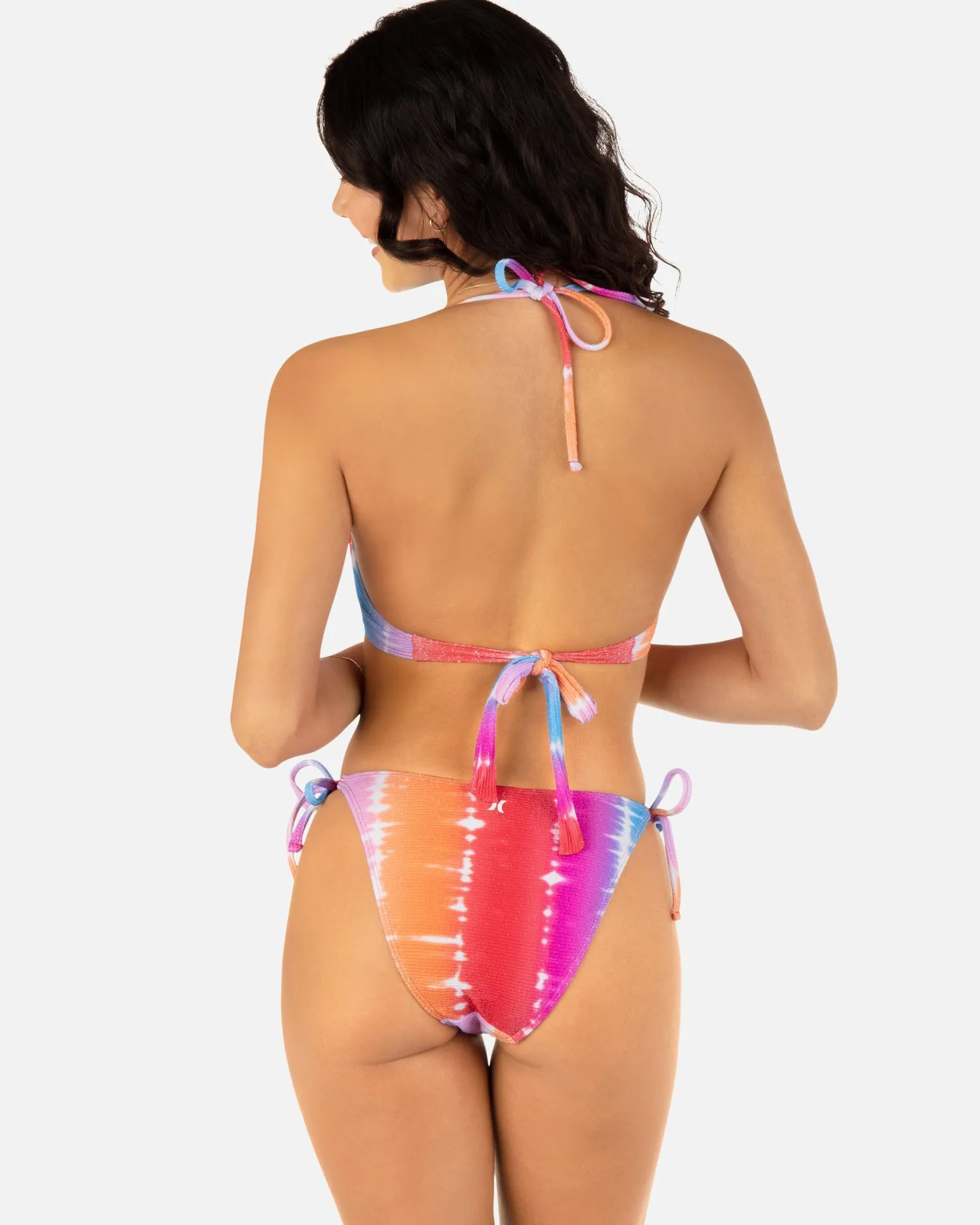 Women Hurley Bikini Bottoms|Bikinis*Rainbow Ombre Moderate Tie Side Bottom