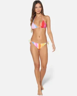 Women Hurley Bikini Bottoms|Bikinis*Rainbow Ombre Moderate Tie Side Bottom