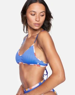 Women Hurley Bikini Tops|Bikinis*Retro Block Cross Back Bikini Top