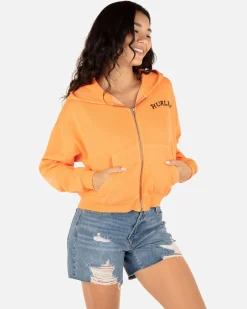 Women Hurley Hoodies & Fleece*Sabertooth Crop Zip Up Hoodie