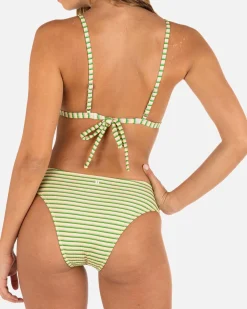 Women Hurley Bikini Bottoms|Bikinis*SAMBA STRIPE MID RISE CHEEKY BOTTOM