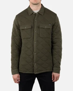 Hurley Tshirts & Tops|Button Downs*Santa Cruz Quilted Long Sleeve Fleece
