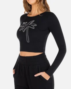 Women Hurley Tops & T-Shirts*Simpler Times Long Sleeve Baby Tee