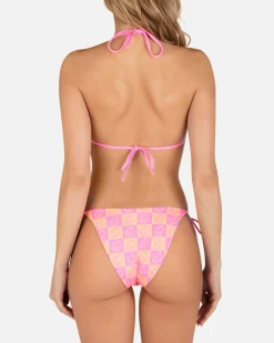 Women Hurley Bikini Tops|Bikinis*Smiley Check Reversible Classic Tri