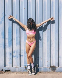 Women Hurley Bikini Tops|Bikinis*Smiley Check Scoop Front Bralette