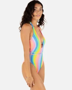 Women Hurley One Piece*Soft Waves Cheeky One Piece