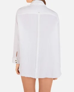 Women Hurley Tops & T-Shirts*Solid Long Sleeve Button Front Shirt
