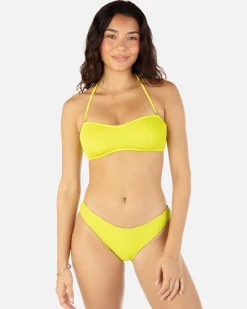 Women Hurley Bikini Bottoms|Bikinis*Solid Scrunch Moderate Bottom
