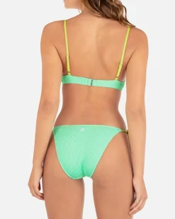 Women Hurley Bikini Bottoms|Bikinis*Solid Scrunch Moderate Tie Side Bottom