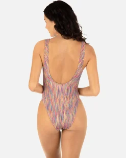 Women Hurley One Piece*Spacedye Scrunch Cheeky One Piece