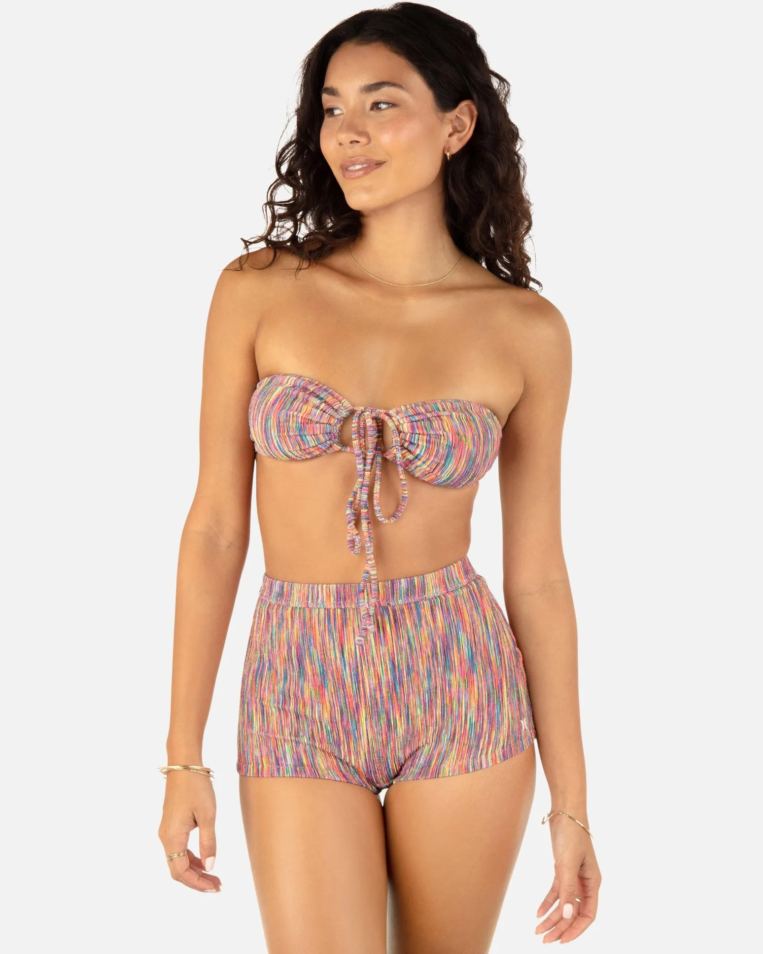 Women Hurley Bikini Bottoms|Bikinis*Spacedye Scrunch Retro Swim Short