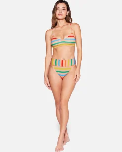 Women Hurley Bikini Bottoms|Bikinis*Sun And Sand Moderate High Waist Bottom