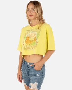 Women Hurley Tops & T-Shirts*Sunrise To Sunset Boyfriend Crop Tee