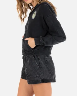 Women Hurley Hoodies & Fleece*SUNSHINE SMILEY ZIP-UP HOODIE