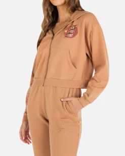 Women Hurley Hoodies & Fleece*Surf Queen Hailey Crop Zip Up Hoodie