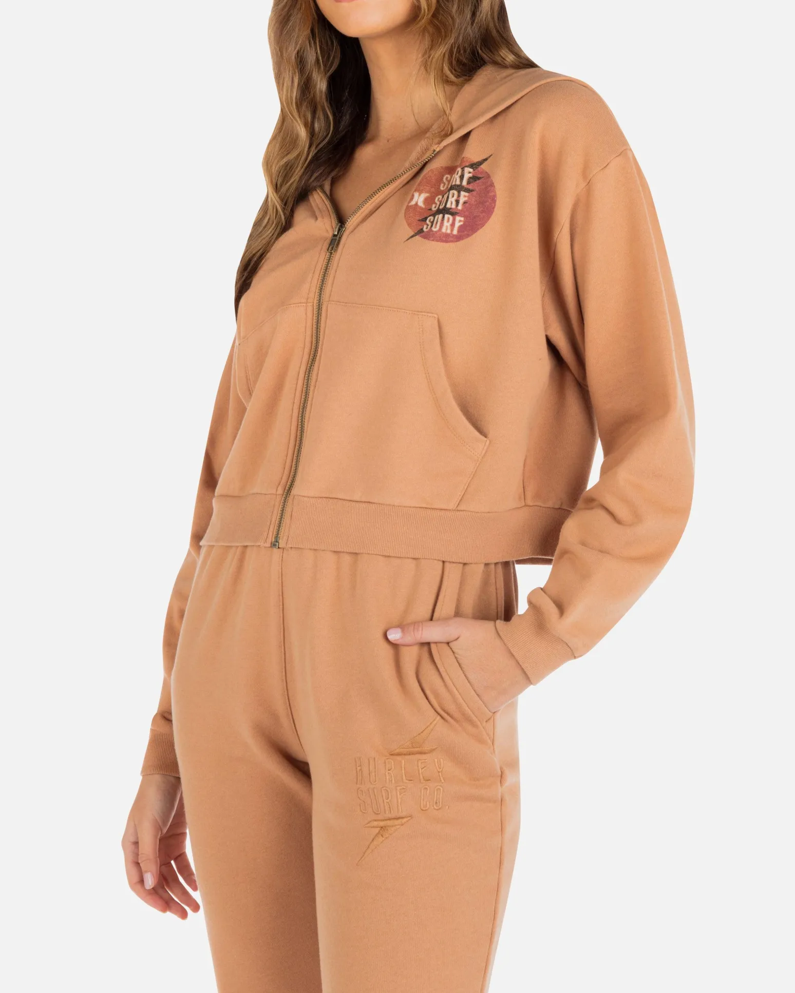Women Hurley Hoodies & Fleece*Surf Queen Hailey Crop Zip Up Hoodie