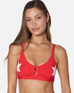 Women Hurley Bikini Tops|Bikinis*Team Moore Tab Scoop Top