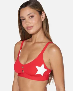 Women Hurley Bikini Tops|Bikinis*Team Moore Tab Scoop Top