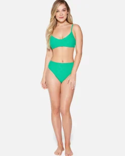 Women Hurley Bikini Bottoms|Bikinis*Terry Pop Moderate High Waist Bottom