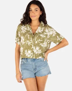 Women Hurley Tops & T-Shirts*Waimea Valley Camp Shirt