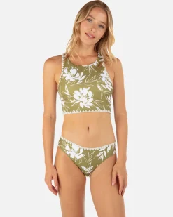 Women Hurley Bikini Bottoms|Bikinis*Waimea Valley Max Mid Rise Cheeky Bottom