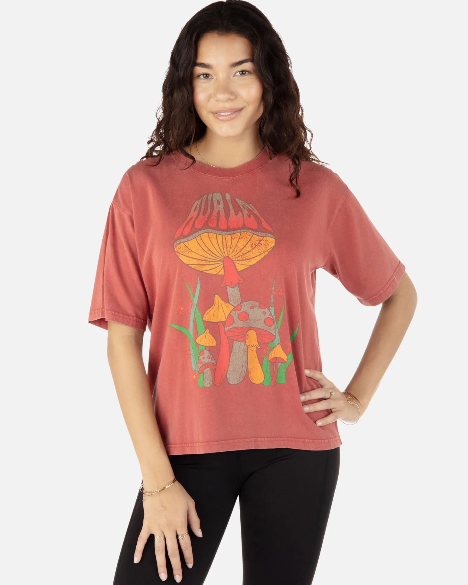 Women Hurley Tops & T-Shirts*Whimsical Toad Slim Boyfriend Tee