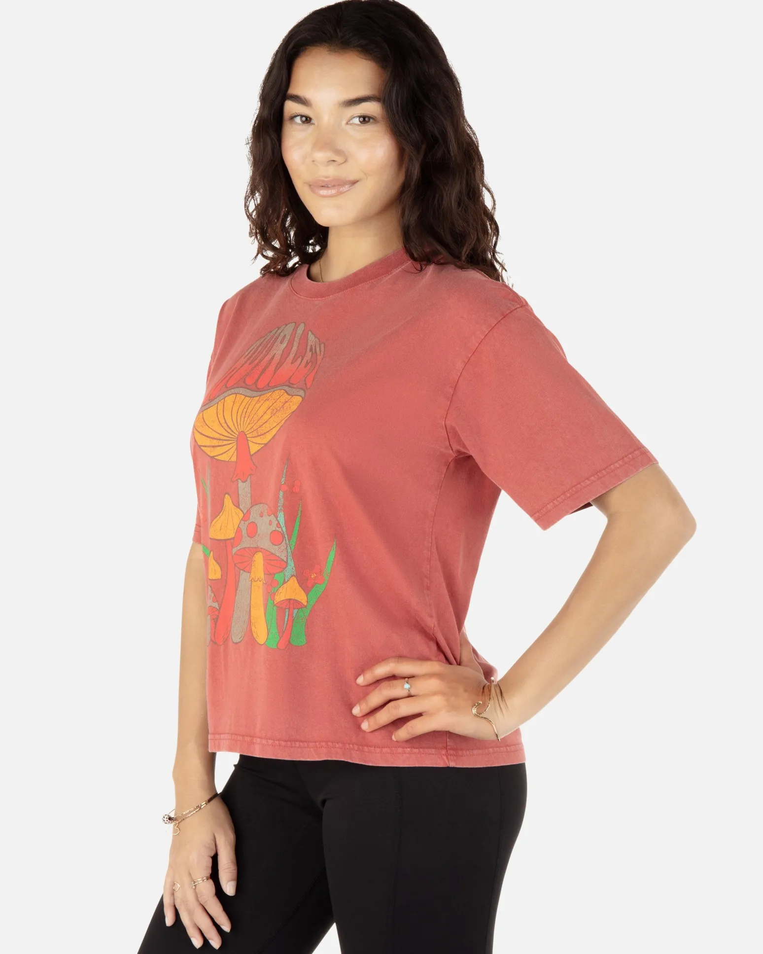 Women Hurley Tops & T-Shirts*Whimsical Toad Slim Boyfriend Tee