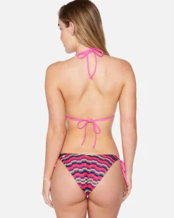Women Hurley Bikini Bottoms|Bikinis*Zumba Stripe Side Tie Cheeky Bottom